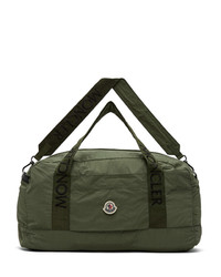 Moncler Green Nylon Duffle Bag