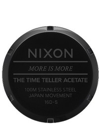 Nixon Time Teller Acetate Nato Strap Watch 40mm