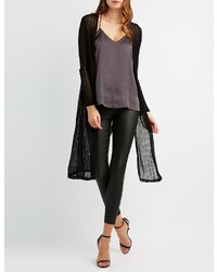 Charlotte Russe Open Knit Duster Cardigan