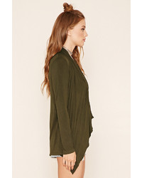 Forever 21 Draped Open Front Cardigan