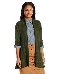 Notations Multi Textured Open Front Cardigan