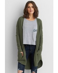 American Eagle Outfitters O Long Pocket Cardigan