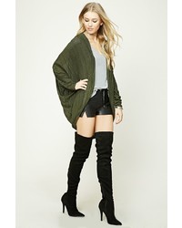 Forever 21 Ribbed Knit Cocoon Cardigan