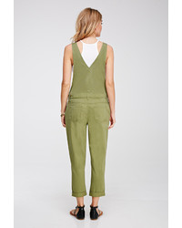 Forever 21 Contemporary Life In Progress Zippered Overalls