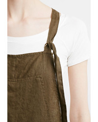 Forever 21 Contemporary Utility Linen Overalls