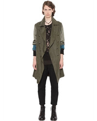 Ann Demeulemeester Double Breasted Waxed Linen Coat