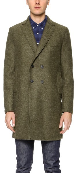 Harris Wharf London Pressed Wool Long Coat, $695 | East Dane