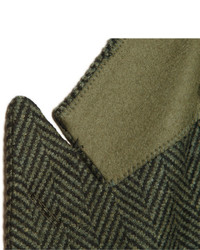 Richard James Herringbone Wool Overcoat