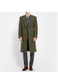 Richard James Herringbone Wool Overcoat