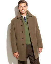 Lauren Ralph Lauren Jake Solid Wool Blend Overcoat, $350 | Macy's |  Lookastic