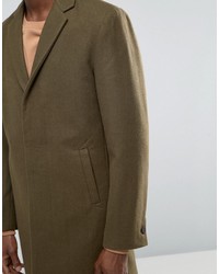Bellfield Khaki Wool Overcoat