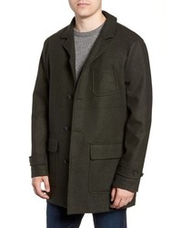 Woolrich Regular Fit Melton Wool Blend Coat