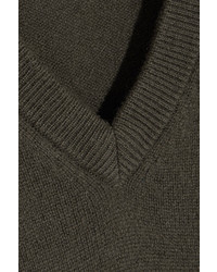 Equipment Asher Oversized Cashmere Sweater Green