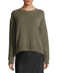 Vince Cashmere Lace Up Pullover Sweater