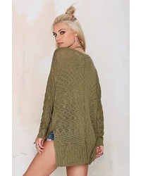 Nasty Gal Factory Easy Does It Oversized Sweater