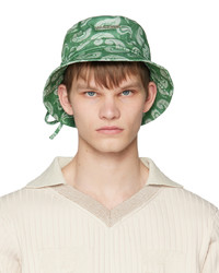 Jacquemus Green Le Raphia Le Bob Gadjo Bucket Hat