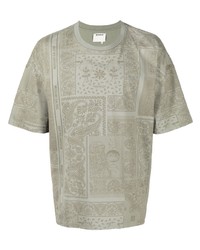 Musium Div. Paisley Print Cotton T Shirt