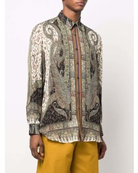 Etro Paisley Print Silk Shirt