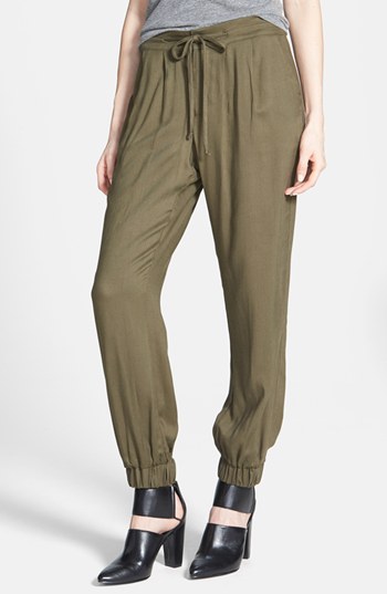 olive drawstring pants