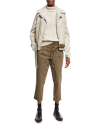 Brunello Cucinelli Belted Utility Paperbag Waist Pants
