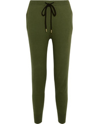Markus Lupfer Cotton Jersey Track Pants Army Green
