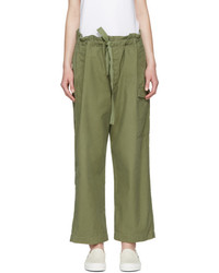Chimala Green Drawstring Cargo Pants