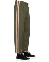 Ports 1961 18cm Side Bands Stretch Gabardine Pants