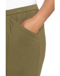 Eileen Fisher Stretch Organic Cotton Crop Pants