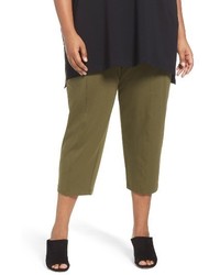 Eileen Fisher Stretch Organic Cotton Crop Pants