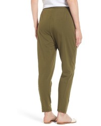 Eileen Fisher Stretch Organic Cotton Slim Slouchy Ankle Pants