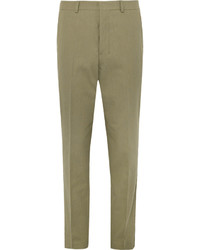 Ami Tapered Cotton Blend Trousers