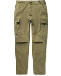 Officine Generale Zach Gart Dyed Cotton Twill Cargo Trousers