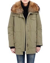 Army By Yves Salomon Fur Accented Parka