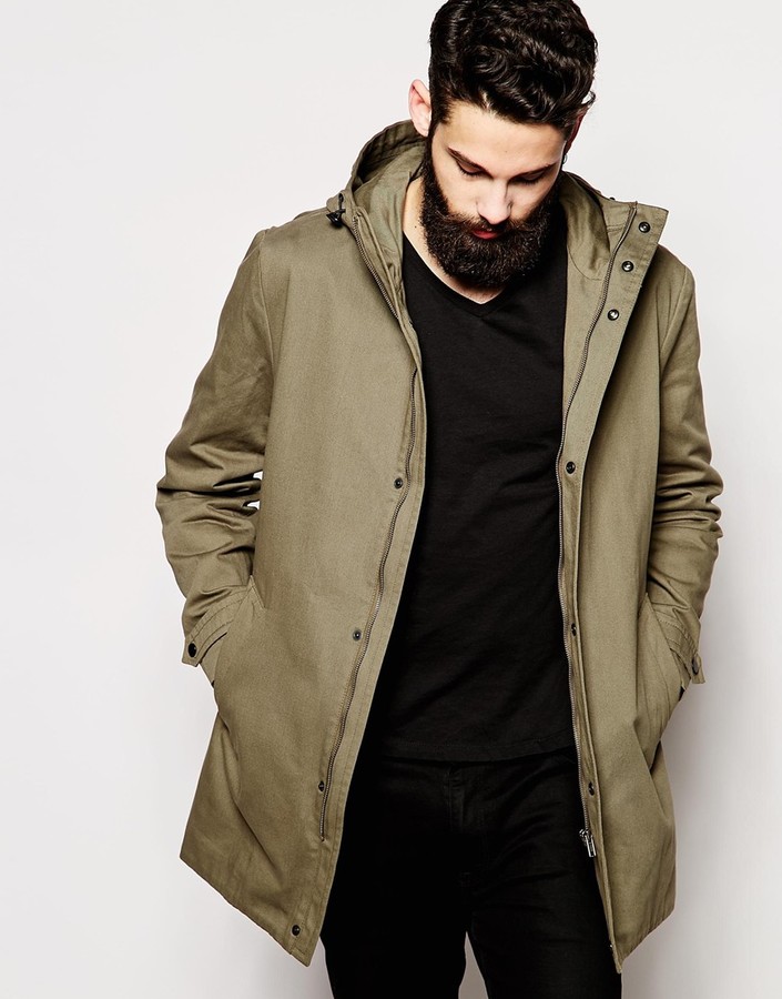 Asos Brand Parka Jacket, $117 | Asos | Lookastic.com