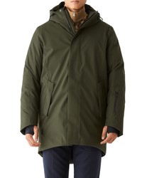 Frank and Oak Capital Waterproof Recycled Polyester Hooded Parka In Rosin At Nordstrom