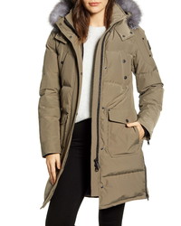 Moose Knuckles Causapcal Water Resistant Hooded Down Parka With Genuine Fox