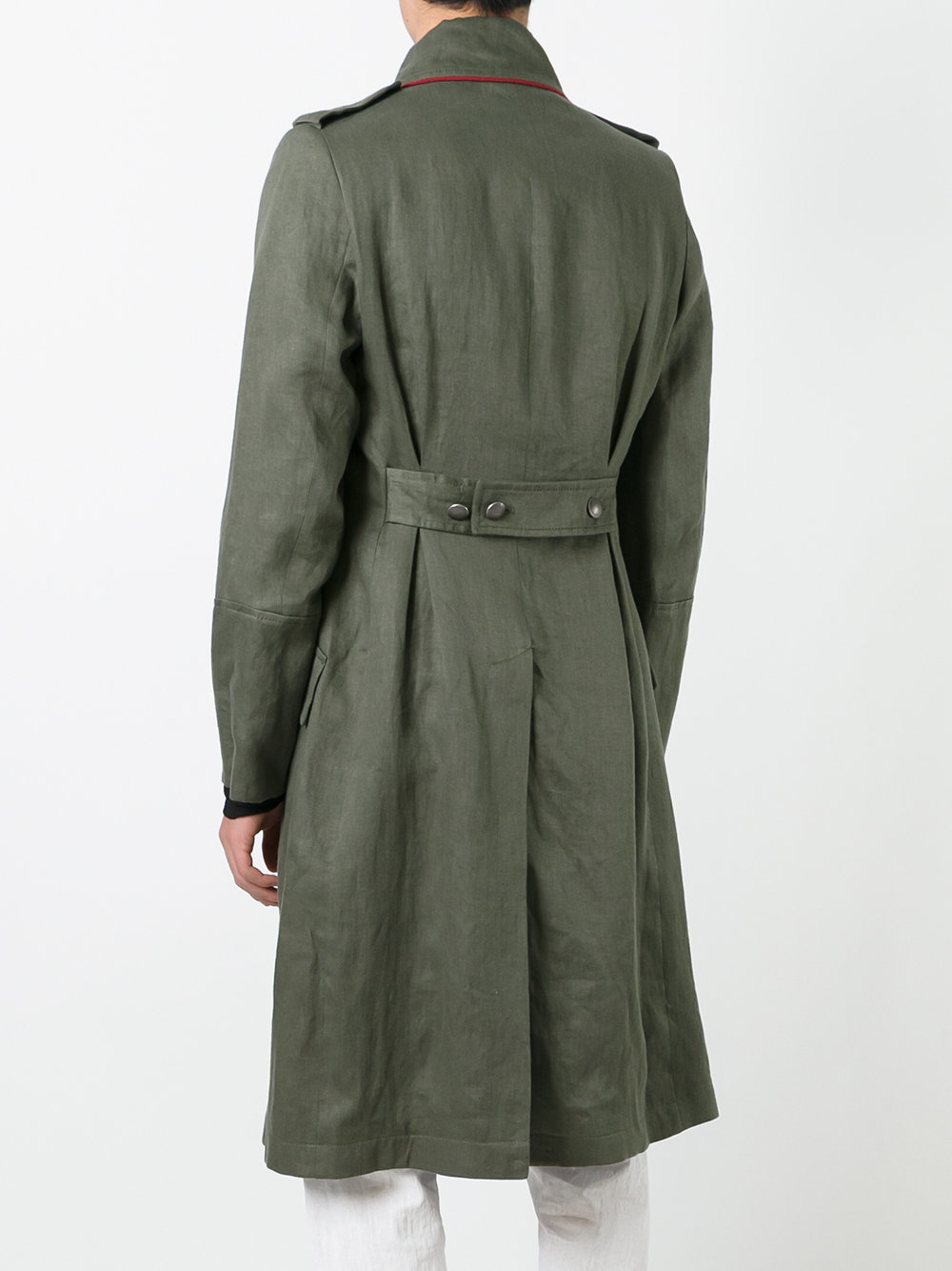 Ann Demeulemeester Double Breasted Military Coat Green, $910 | farfetch ...