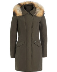 Woolrich Down Jacket With Fur Trimmed Hood