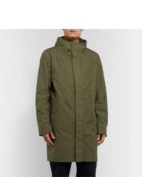 Norse Projects Elias Cambric Cotton Hooded Parka With Detachable Fleece Liner