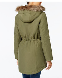 Tommy Hilfiger Faux Fur Trim Hooded Parka Only At Macys