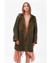 French Connection Mili Canvas Summer Parka