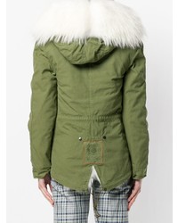 Mr & Mrs Italy Fur Hood Short Parka Coat