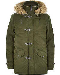 River Island Green Only Sons Parka Jacket