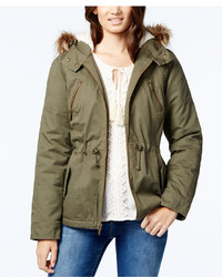 American Rag Hooded Parka With Faux Fur Trim Only At Macys