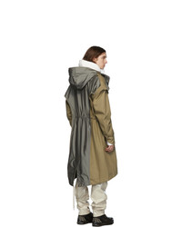 Feng Chen Wang Khaki Layered Parka