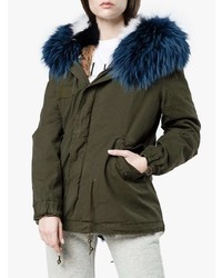 Mr & Mrs Italy Mini Patchwork Fur Lined Parka