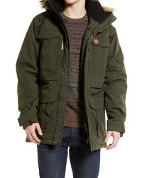 Fjallraven Nuuk Parka With Faux In Deep Forest At Nordstrom