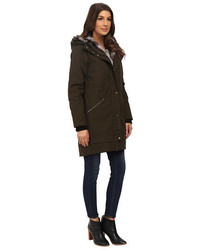 Vince Camuto Parka With Faux Fur Lined Hood J8851