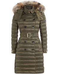 Burberry Parka With Fur Trimmed Hood