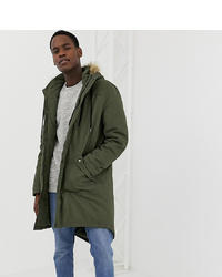 Another Influence Tall Faux Fishtail Parka Jacket